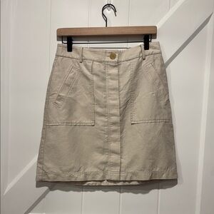 Ann Taylor Linen Blend A-Line Skirt